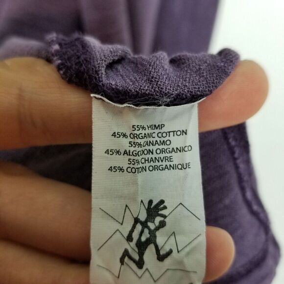 Gramicci Hemp / Cotton Open Front Cardigan Size M Purple - Picture 6 of 6